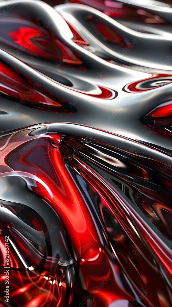 a red and black abstract cyber background