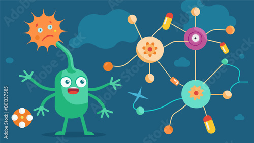 An animation showing how GABAergic interneurons are activated by ketamine and inhibit excitatory neurons providing a mechanism for its rapid.