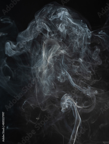 Blue smoke cloud