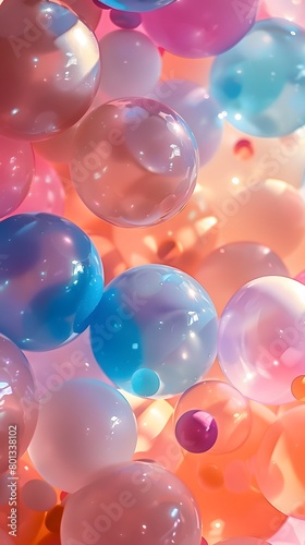 abstract bubblegum background