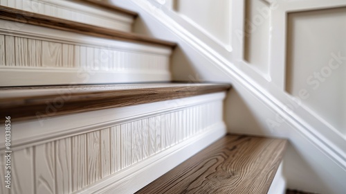 Visionary Spiral: A Close-Up of a Wood Staircase