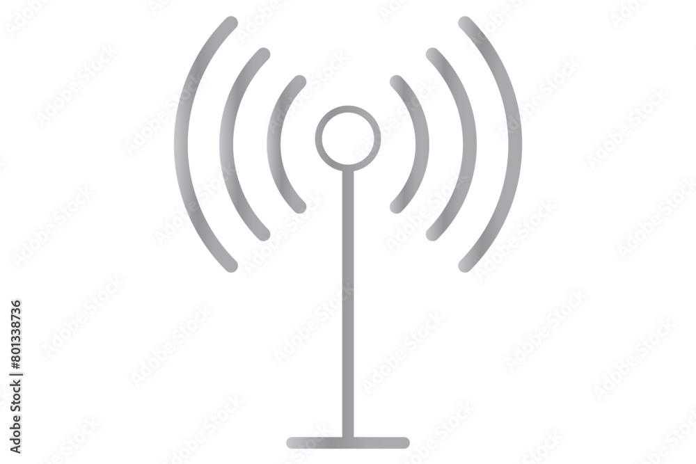 Radio tower icon set. Radio tower, mast with radio waves. Radio antenna vector. Radio tower icon set. Radio tower, mast with radio waves. Radio antenna vector.