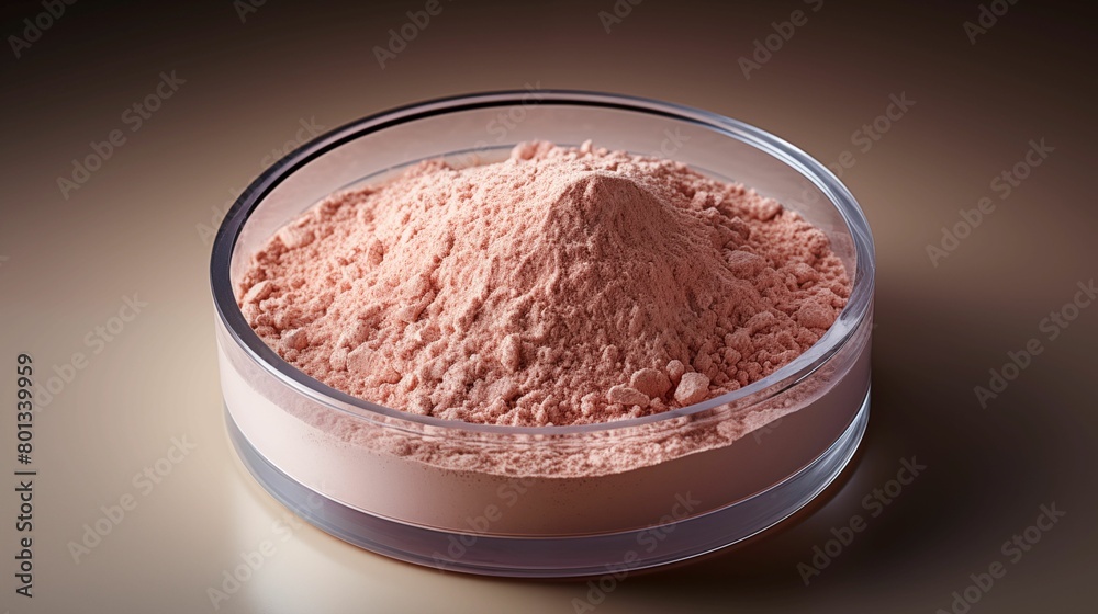 Cosmetic powder in a jar. The delicate texture of the loose powder, this photo is ideal for cosmetics retail, training and promotional materials on a dark background emphasizes the appeal . Cosmetic powder in a jar. The delicate texture of the loose powder, this photo is ideal for cosmetics retail, training and promotional materials on a dark background emphasizes the appeal .