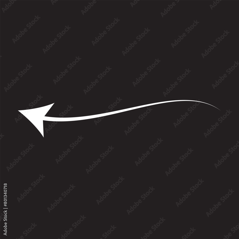 left direction white arrow isolated on a black background left direction white arrow isolated on a black background