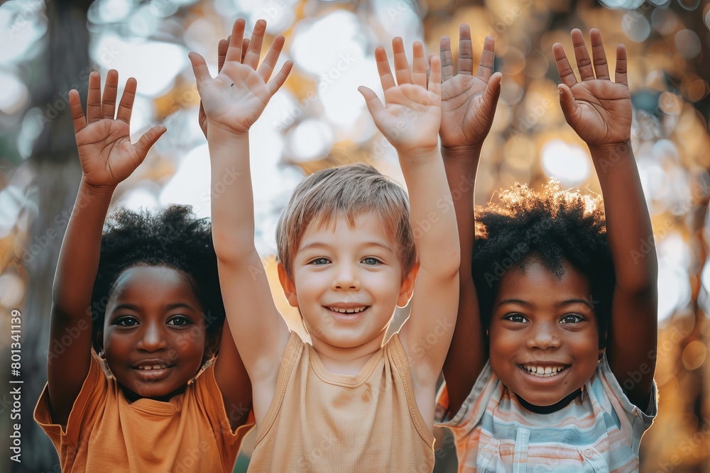 © Eva - Energetic kids happily engaged in diverse and exciting activities at a vibrant summer camp © Eva - Energetic kids happily engaged in diverse and exciting activities at a vibrant summer camp