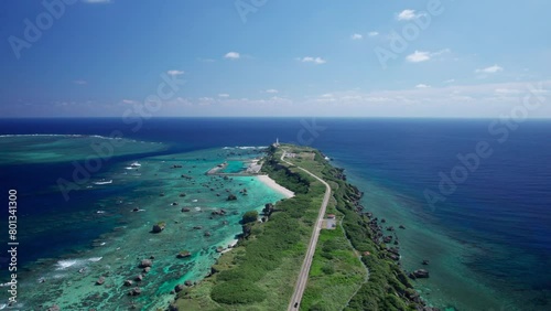 【沖縄・宮古島】東平安名崎と宮古島の青い海をドローンで撮影⑦