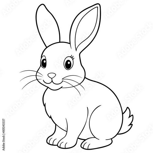 cute bunny coloring book vector (36)