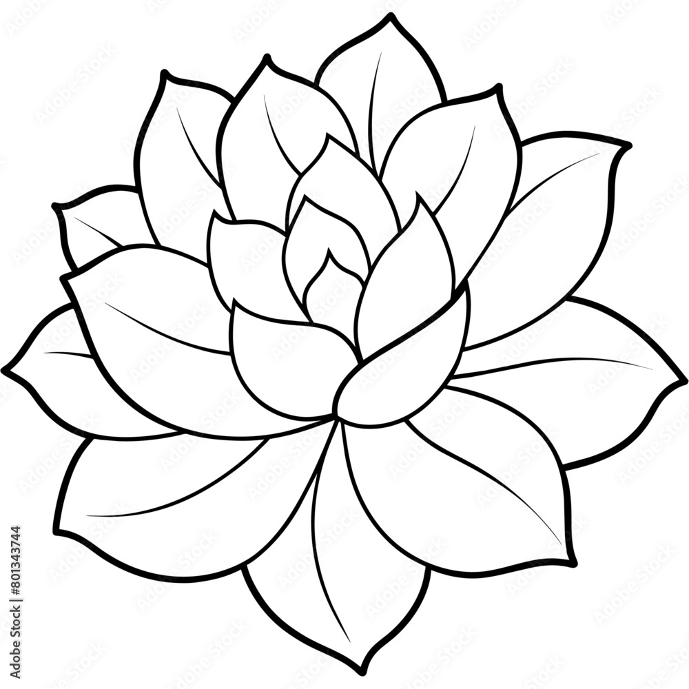 Obraz premium Flower coloring book design vector (49)