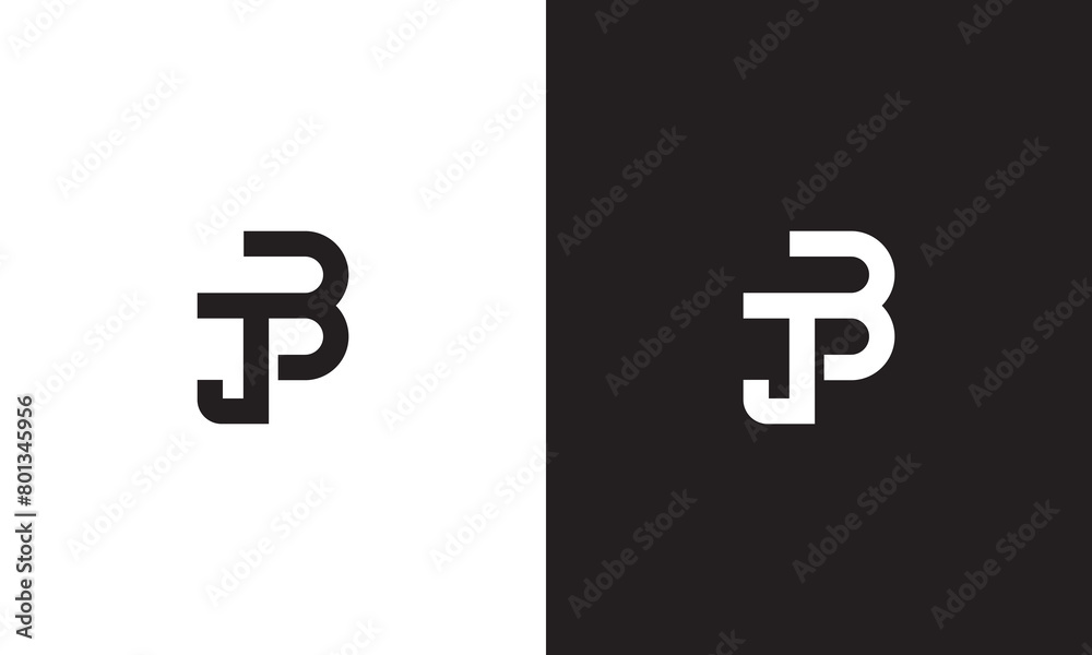 JB logo, monogram unique logo, black and white logo, premium elegant logo, letter JB Vector minimalist JB logo, monogram unique logo, black and white logo, premium elegant logo, letter JB Vector minimalist