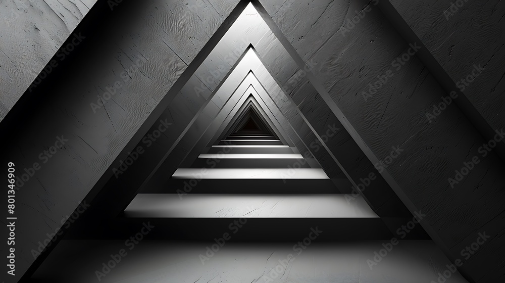 Obraz premium Create a high-resolution digital image that showcases a complex 3D optical illusion.