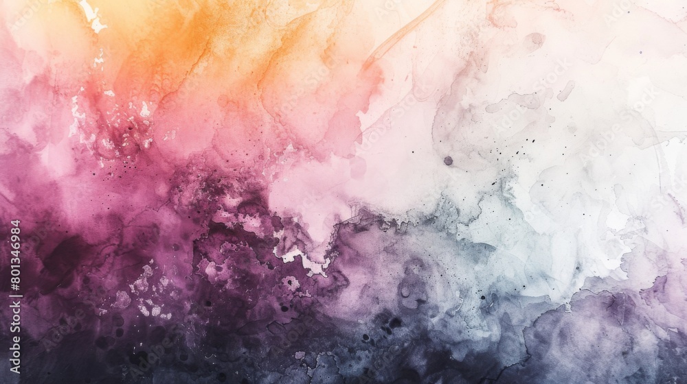 Obraz premium Hand painted abstract watercolor background with bold strokes and rich colors
