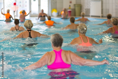 Senior Swim Exercise  Indoor Pool Workout for Health and Wellbeing