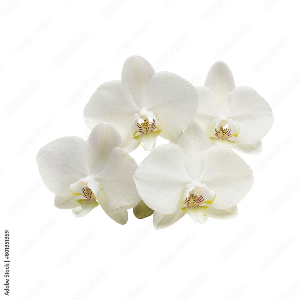 white orchid isolated on white white orchid isolated on white