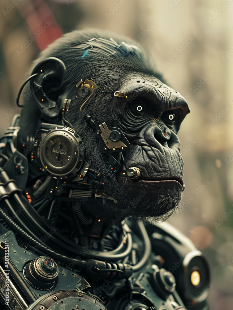 fantastic robotic gorilla, robot monster, sci-fi technology. Wall Art Poster Design for Home Decor, 4K Wallpaper and Background for Tablet, Mobile Cell Phone, Smartphone, Cellphone fantastic robotic gorilla, robot monster, sci-fi technology. Wall Art Poster Design for Home Decor, 4K Wallpaper and Background for Tablet, Mobile Cell Phone, Smartphone, Cellphone