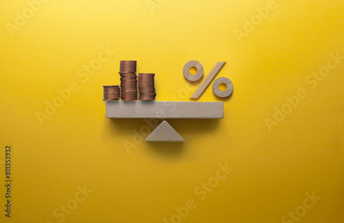 Financial balance seesaw co...