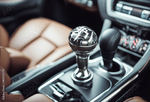 'gear vehicle automatic illustration stick 3d transmission car shifter automobile automotive change drive gearbox gearlever handle interior isometric knob leather lever shift' photo