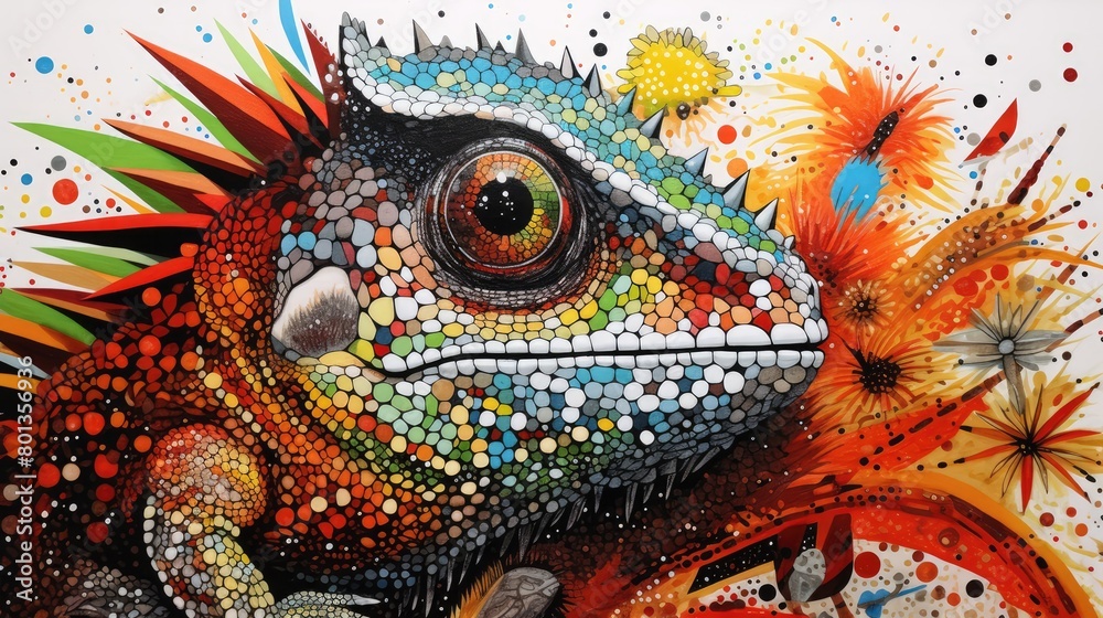 Fototapeta premium portrait of a dragon