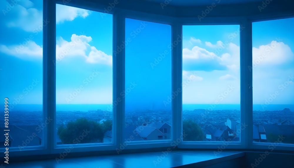 Fototapeta premium window with clouds