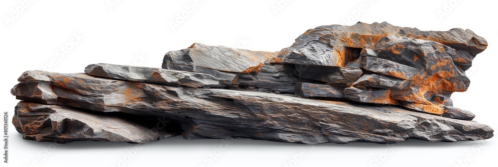 Geological, rock sample , on white background Geological, rock sample , on white background