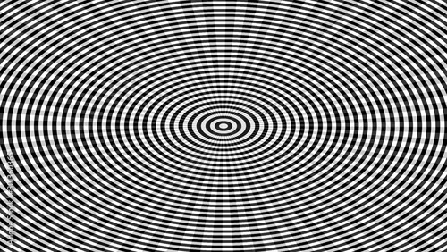 Black and White Spiral Background. Hypnotic Design