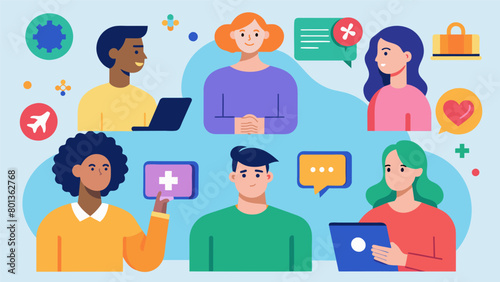 A series of online seminars hosted by neurodivergent young adults providing a platform for sharing knowledge on different forms of neurodiversity and. Vector illustration
