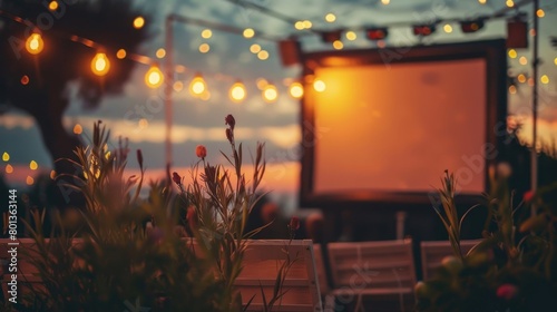 Creating a cozy setup for outdoor movie nights and open-air screenings under the stars