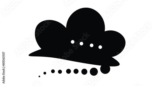 Abstract Thinking icon ,chat cloud icon design vector on white background.