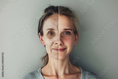 Modern elderly transformations and aging comparisons: textured skin insights and hair color adaptations in aging discussions.