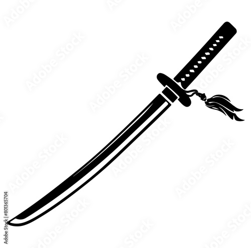 katana sword vector illustration