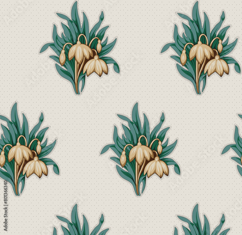 seamless floral pattern Indian chintz pattern for design prints 