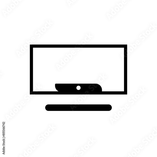 illustration vector graphic of television