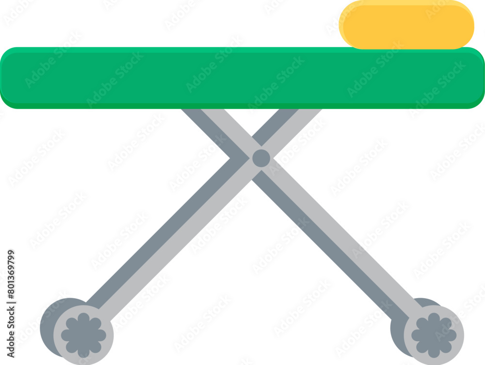 Wheelchair for horizontal transport icon. Bed on wheels, medical stroked cartoon element for modern and retro design. Simple color vector pictogram isolated on white background Wheelchair for horizontal transport icon. Bed on wheels, medical stroked cartoon element for modern and retro design. Simple color vector pictogram isolated on white background