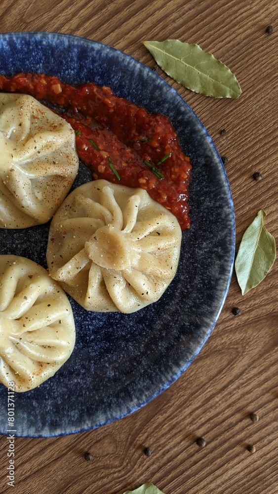 Georgian Khinkali dumplings Georgian Khinkali dumplings