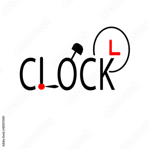 Clock Initial Letter Logo Concept