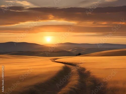 sunset in the desert © The Best One