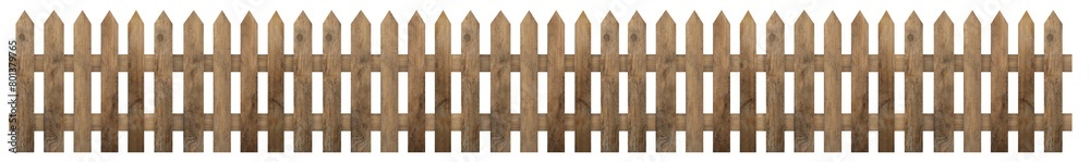 Wooden fence isolated on white. Enclosing structure Wooden fence isolated on white. Enclosing structure