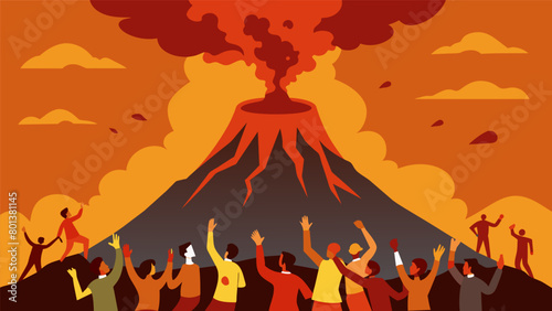 The volcanos eruption served as a stark reminder that the people had reached their boiling point and would no longer remain silent about the.
