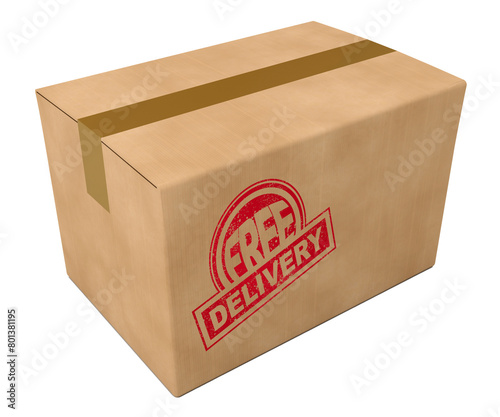 Carton with a free delivery...