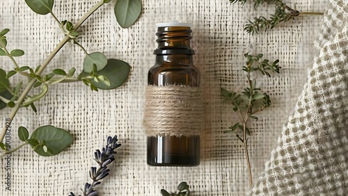 Patchouli Essential Oil: Aromatic Elixir in a Bottle. Concept Patchouli Benefits, Aromatherapy, Natural Skincare, Fragrance Oil, Herbal Remedies