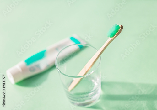 toothbrush with toothpaste