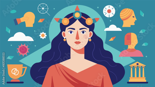 Using innovative research ods a neurodivergent historian sheds new light on the role of women in the ancient world highlighting their contributions to. Vector illustration