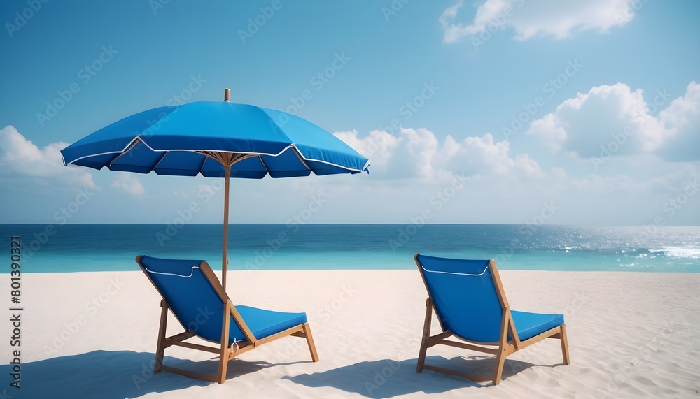 lounge chairs on the beach