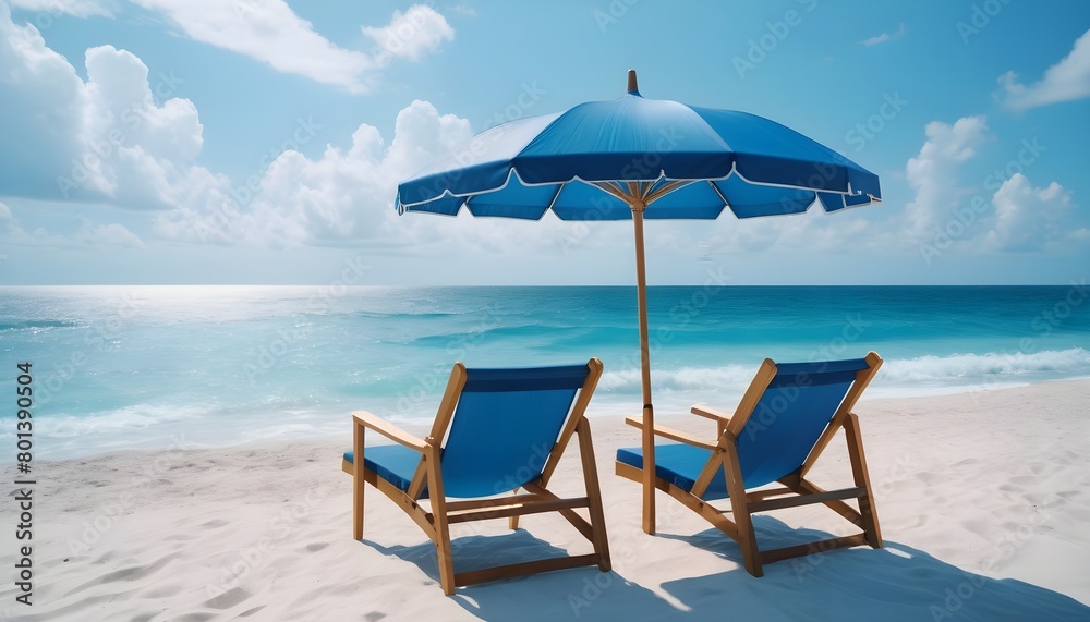 lounge chairs and umbrella on the beach lounge chairs and umbrella on the beach