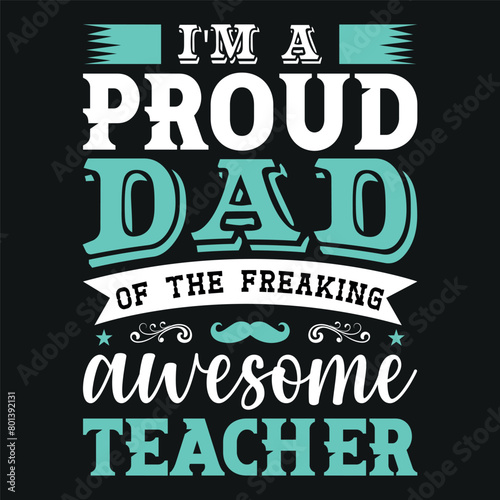 Father s Day Typography T-Shirt Design