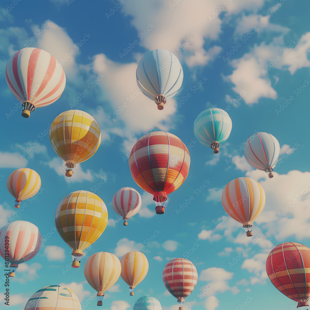 balloon flying AI generated balloon flying AI generated