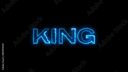 Glowing neon energy text icon illustration background.