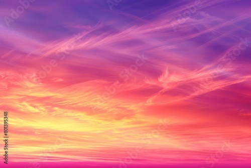 A vibrant sunset gradient background with layers of pink  orange  and purple that evoke a peaceful evening sky