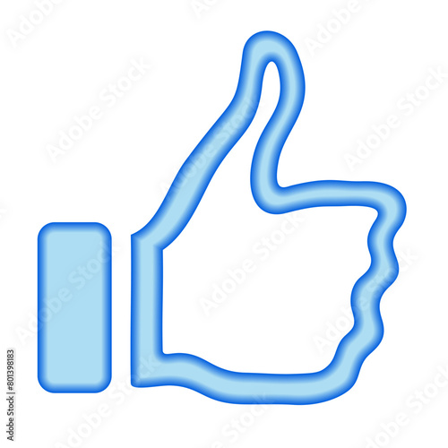 Thumbs up icon. Vector illustration