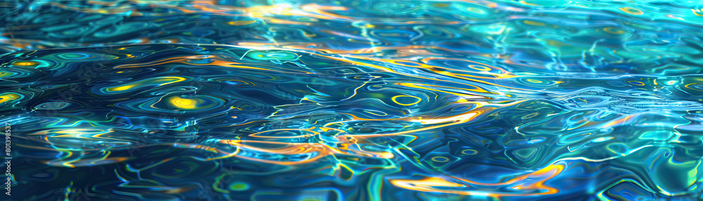 Shimmering Pool Water: Close-Up of Glittering and Textured Pool Water with Reflections. Shimmering Pool Water: Close-Up of Glittering and Textured Pool Water with Reflections.