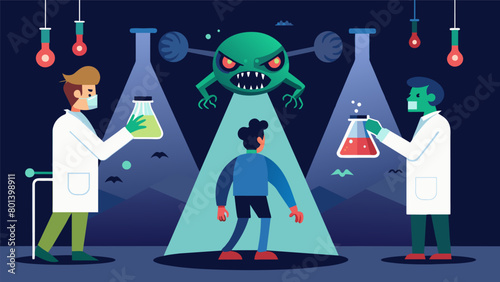 Under the bright lights of the lab subjects are exposed to visual and auditory stimuli designed to trigger deepseated anxieties and phobias the.
